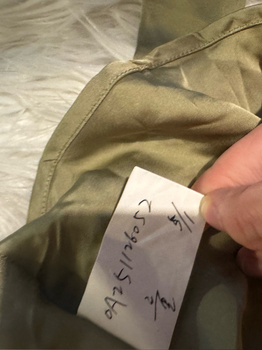 Commense Sleeveless Olive Peplum Top tied back S zz3-31 - Picture 4 of 5
